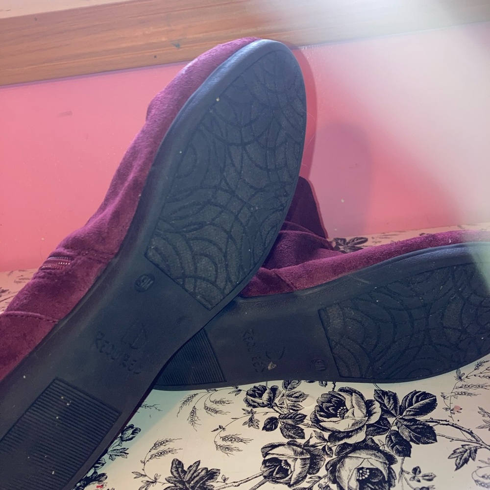 Red velvet Woman Boots